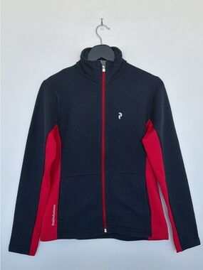 Peak Performance Women' Navy & Red Zip Fleece Jacket